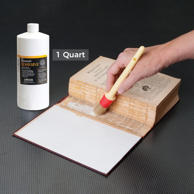 لينيكو لاصق PVA متعدد الأغراض خالٍ من الأحماض من Lineco، يجف بشكل شفاف، مرن، 1 لتر، مثالي لتجليد الكتب، وإصلاح الكتب، والتأطير، والفنون الورقية والحرف اليدوية - Image 2